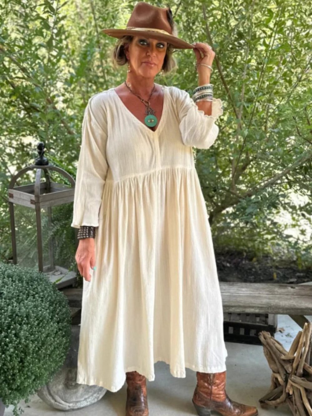 NWT Jaded Gypsy ~ Breezy Afternoon Dress ~ One Size Fits Most ~ Pockets ~ $147